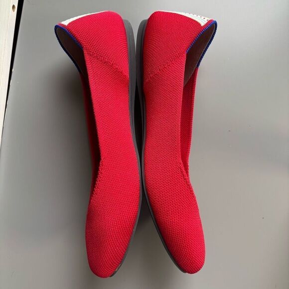 Rothy’s the square toe flats cardinal red 7.5 - Picture 6 of 12